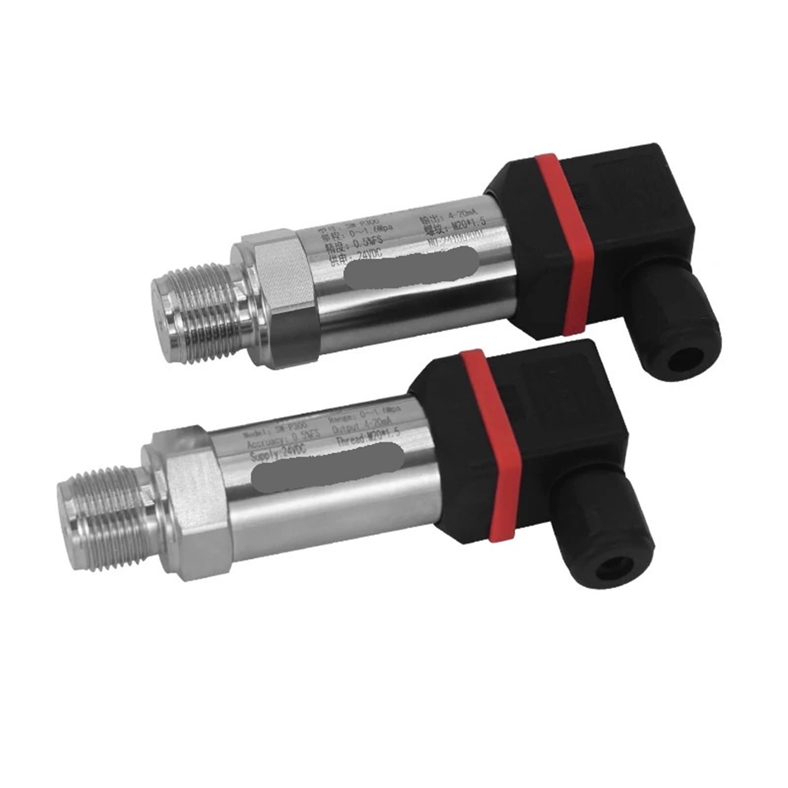 Transmisor de presión con salida 4-20 mA, sensor gas for tanque agua y aceite Alta precisión(0-20MPa,M20*1.5)