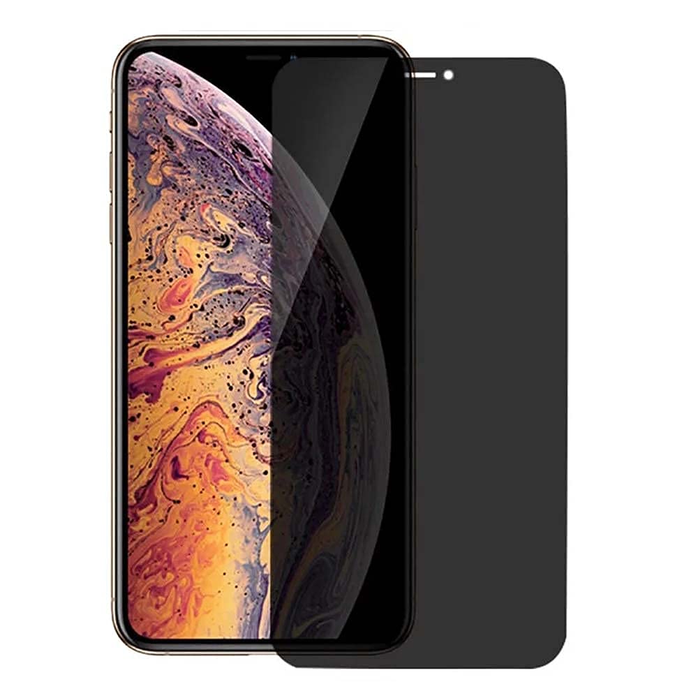 iPhone Xs Max Screen Protector,HD Clear 9H Hardness Scratch Resistant Privacy Tempered Glass Protective Film for iPhone XS MAX, Black