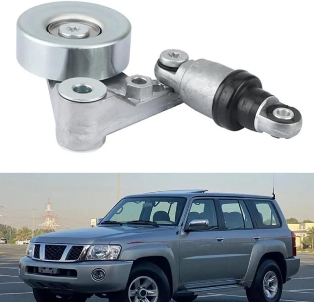 Engine Drive Fan Belt Tensioner for Nissan Patrol GU Y61 GR II Navara D22 ZD30 Turbo Diesel 3.0L Non-CRD 85mm Pulley | OEM# 11750-2W200 11750-2W201 11750-2W21A