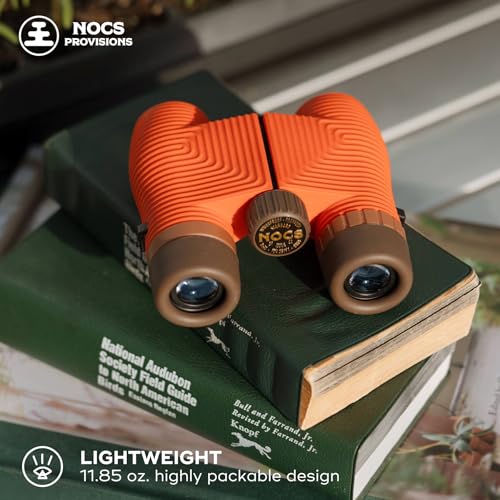 Image of Nocs Provisions Standard Issue 8x25 Waterproof Binoculars, 8X Magnification, Bak4 Prism, Wide View Multi-Coated Lenses for Bird Watching, Hiking & Backpacking - Alpaca Purple