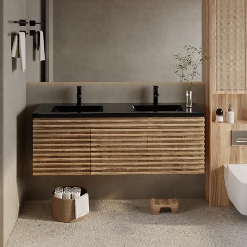 Eclife 60 Wall-Mounted Bathroom Vanity Set