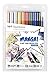 Produktbild Tombow ABT-10C-MANGA1 Fasermaler, Dual Brush Pen mit zwei Spitzen, 10-er Manga Set Shonen