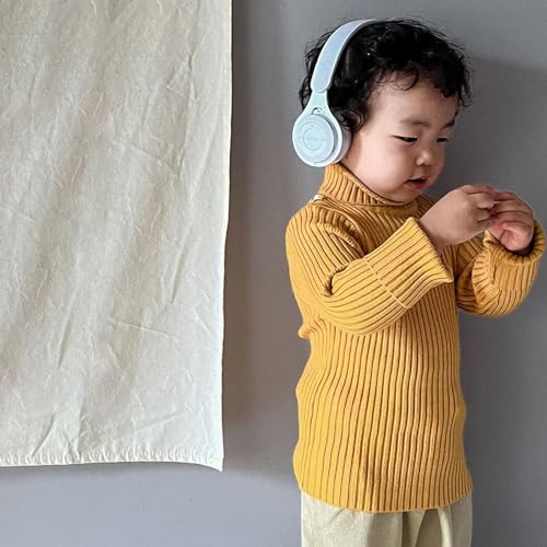 Toddler Girl Boy Turtle Neck Sweater Kids Solid Long Sleeve Knitted Pullover Sweaters Warm Fall Winter Tops Clothes4