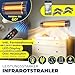 KESSER® Infrarotstrahler 2500W Infrarot Heizstrahler mit Fernbedienung, 3 Stufen, Instant-Heat, Wandhalterung, Terrassenstrahler, Quarzstrahler, Terrassenheizer, inkl. Schutzhülle, Timer - Anthrazit