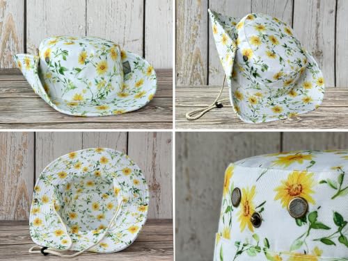 Image of Wide Brim Bucket Hat for Women Girl Men Boy