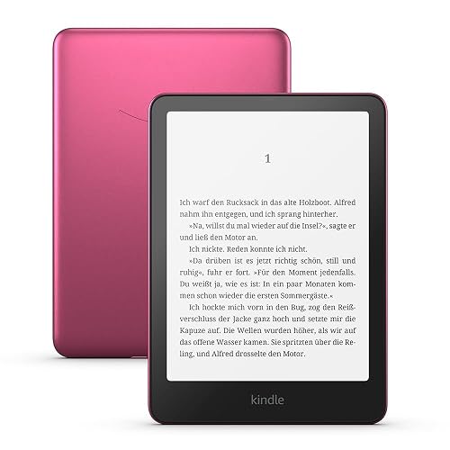 Amazon Kindle Paperwhite Signature Edition (neueste Generation) – Unser schnellster Kindle, mit Frontlicht mit automatischer Anpassung und kabellosem Aufladen – 32 GB – rosa metallic - Rosa metallic - Ohne Kindle Unlimited