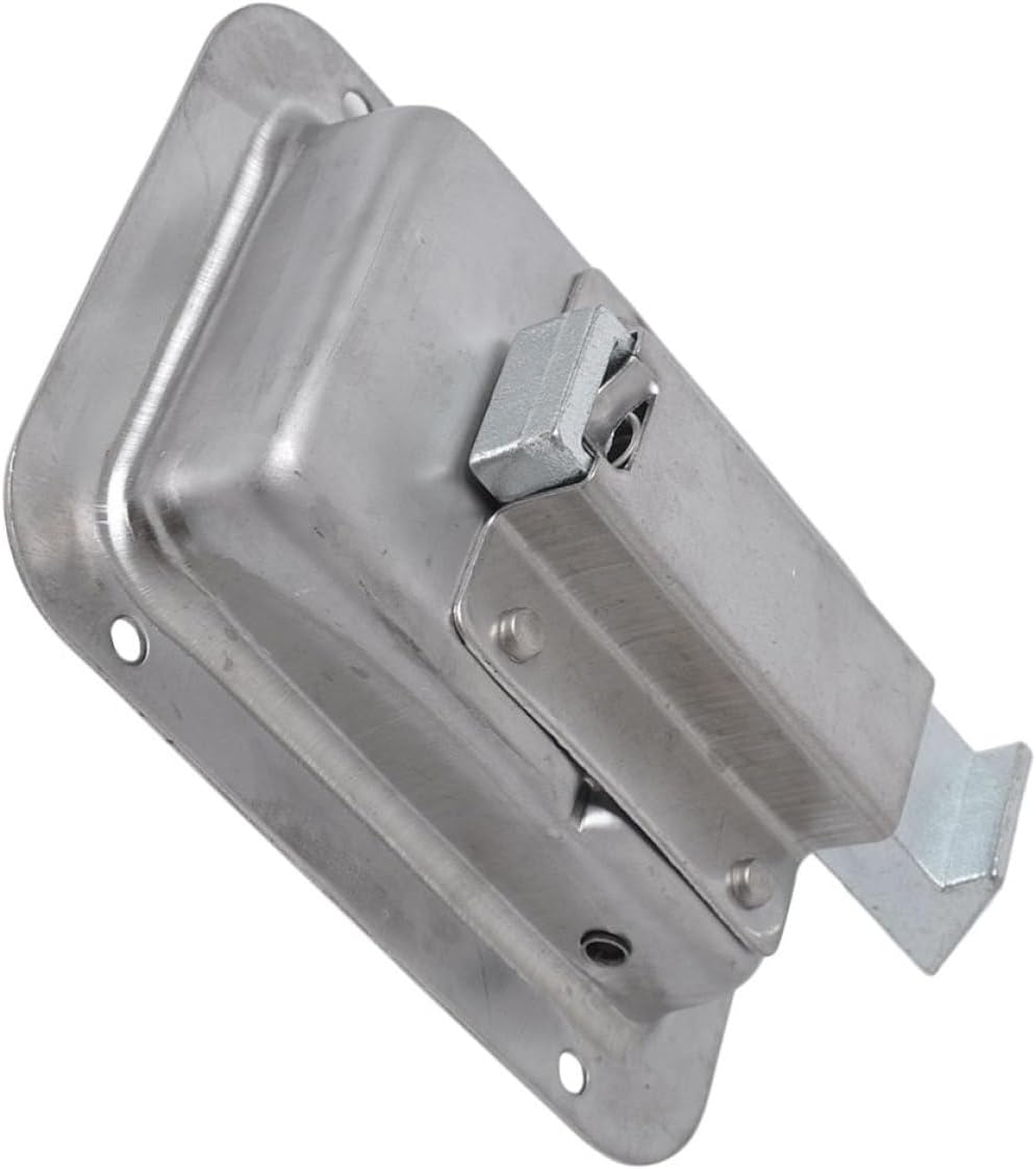 Tool Paddle Lock for Rv and Truck, Stainless Steel Flush Mount Lock with Keys, Replacement Latch for Trailer, Utv, and ATV Tool Storage