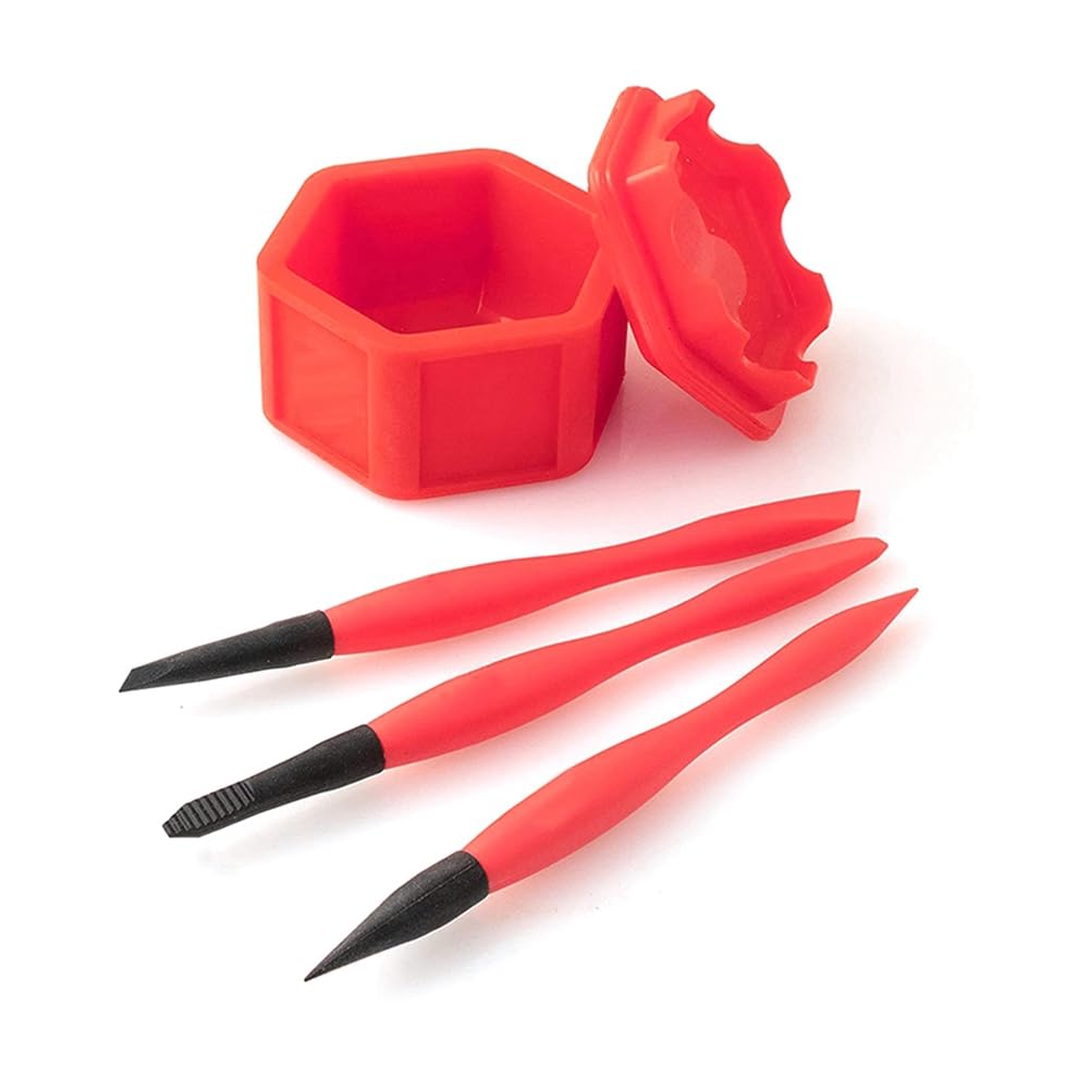 CTRLZS Compact Silicone Glue Brush Woodworking Glue Applicator Set Portable DIY
