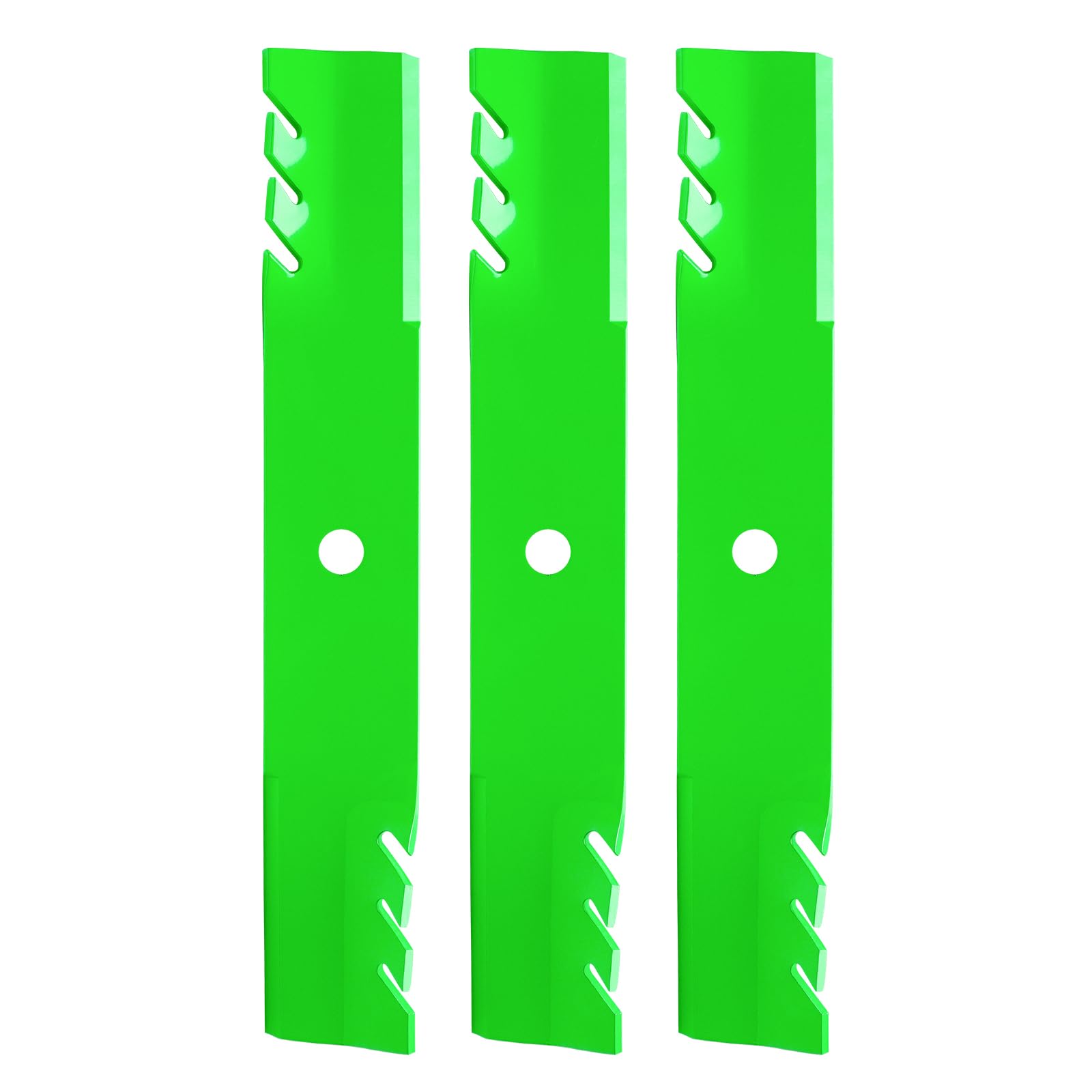 Paquete de 3 cuchillas para cortacésped M145516 de repuesto M143520 M152726 compatible con John Dee re Z525E GX255 X520 X700 para tractor de césped de 54 pulgadas