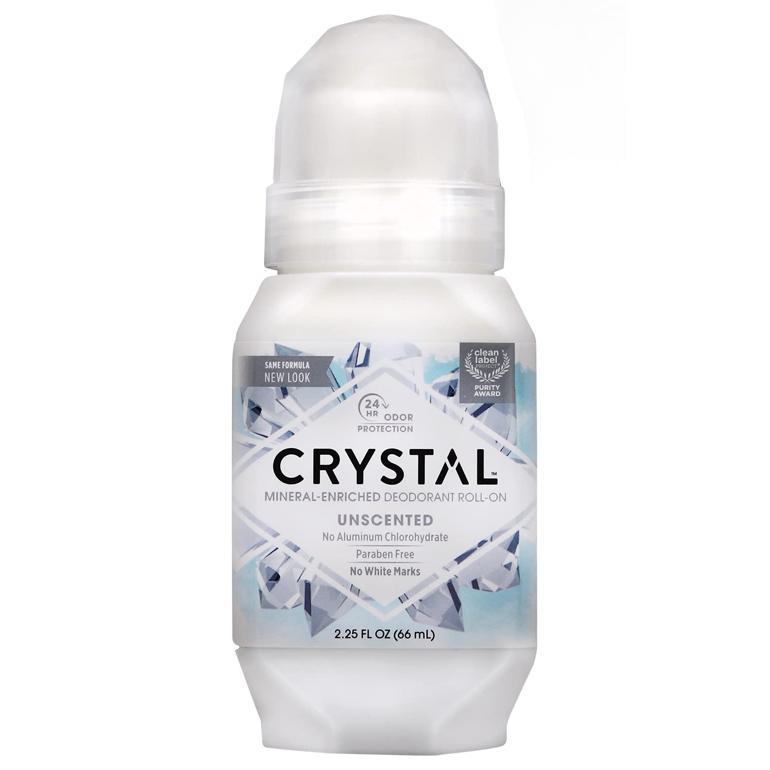 CRYSTAL Mineral Deodorant Roll-On Unscented Body Deodorant With 24-Hour Odor Protection, Aluminum Chloride & Paraben Free, 2.25 FL OZ (Packaging May Vary) : Life Stinks Deodorant : Beauty & Personal Care