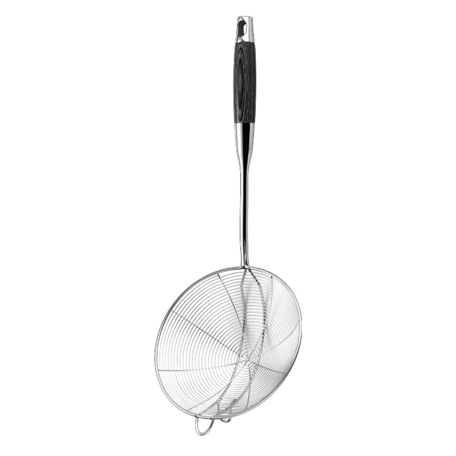MICFENY Stainless Steel Kitchen Skimmer Spoon Deepened Strainer Spoon Unique Skimmers Spoon for Maximizes Food Capacity