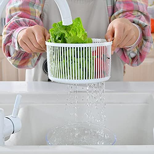 Hedtec Dryer Salad Spinner Dryer, Kitchen Manual Vegetable Fruit Spinach Lettuce Spinner - 2.5L Capacity, Easy Spin For Tastier Salads Kitchen #TOP3
