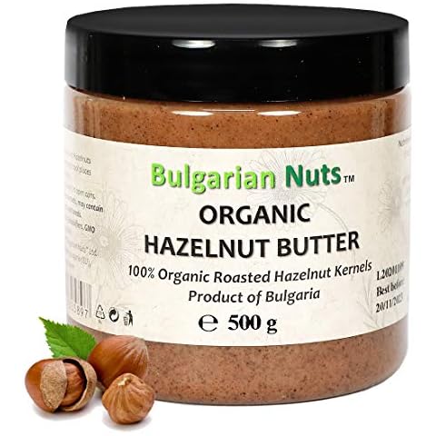 500 g Organic Hazelnut Butter, Free from - Gluten, Emulsifiers, Palm Oil, Sugar, preservatives, Product from Bulgarian Hazelnuts Cover