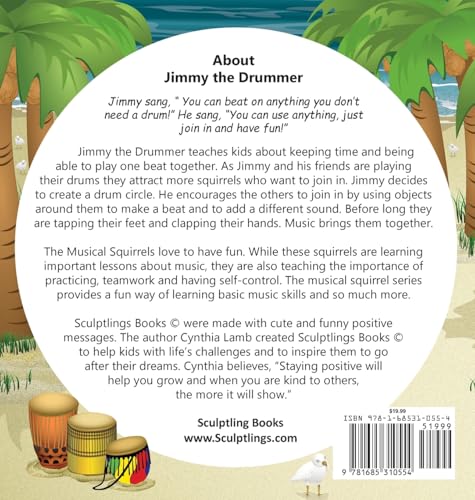 Jimmy The Drummer: Sculptlings Educational Book on Music (Making Music With Different Sounds, How Music Brings People Together) – vue 2