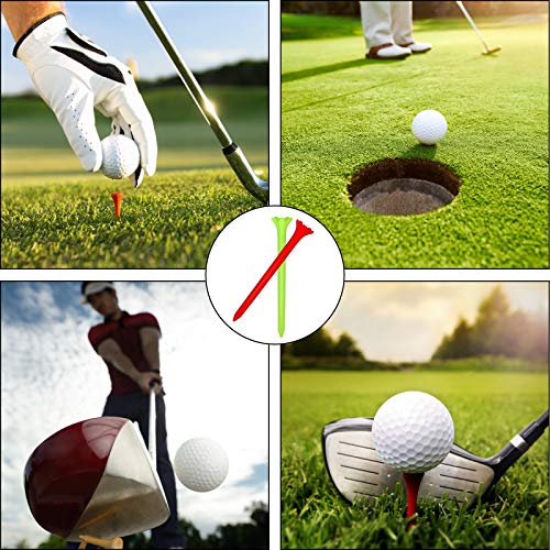 Jubaopen-200PCS-Tees-de-Golf-Cojin-de-Golf-Accesorios-de-Golf-tee-Golf-Tees-Plastico-Tees-de-Golf-Duraderos-tee-de-Golf-de-Plastico-Friccion-Cero-Tees-de-Golf-Profesionales-Irrompible70mm-7Colores