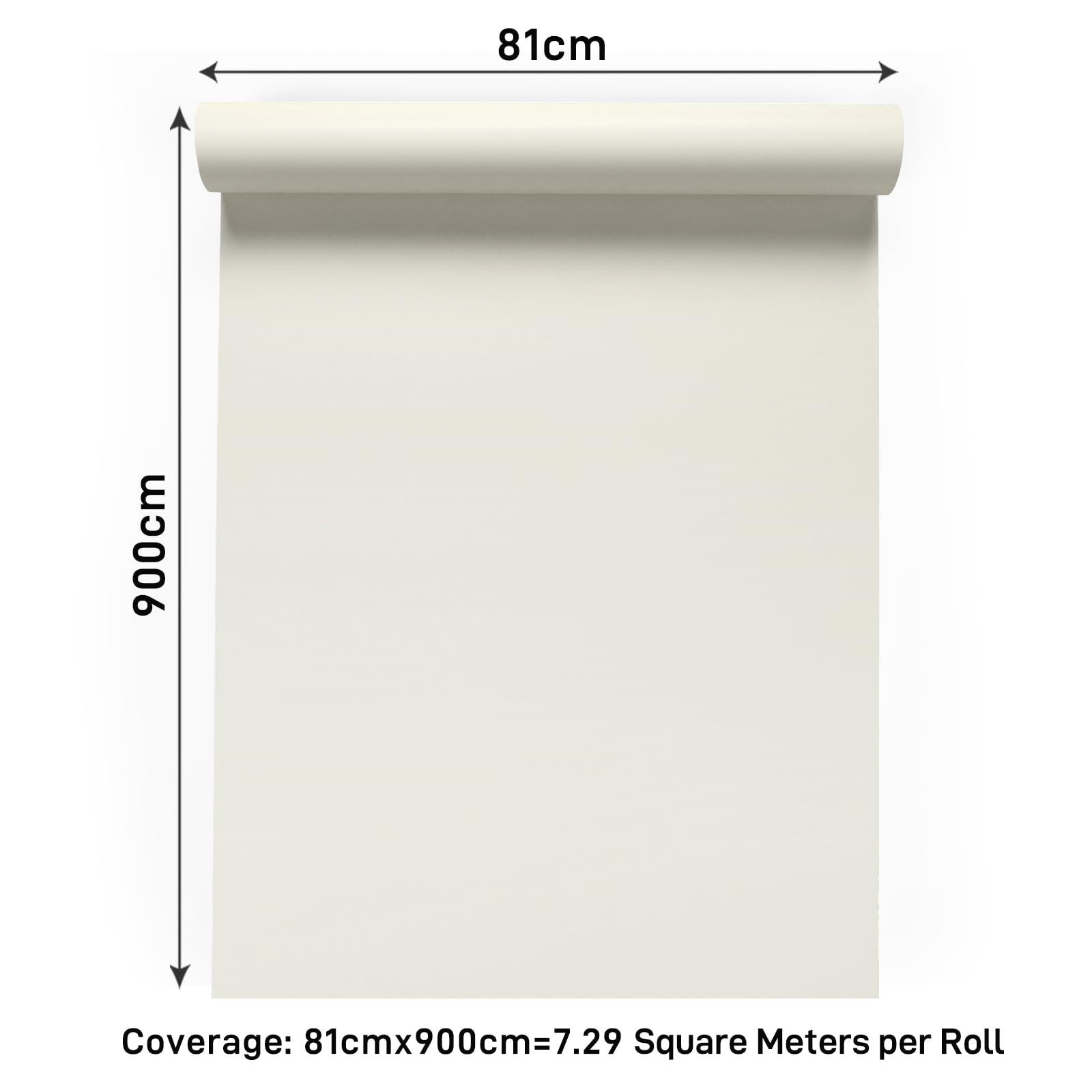VaryPaper Selbstklebende Tapete Beige Modern 81cmx900cm Dekofolie Möbelfolie Beige Matt Klebefolie Arbeitsplatte Küche Wandtapete Wohnzimmer Schlafzimmer Klebefolie Schrank Kommode Tischfolie