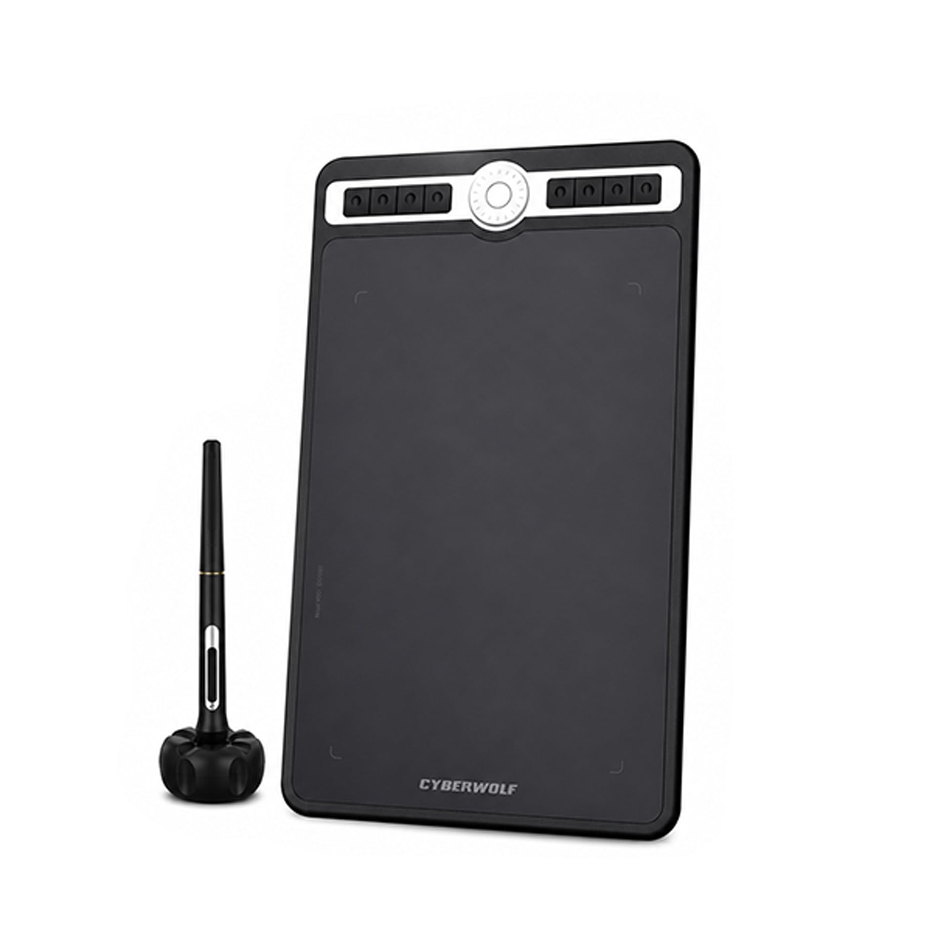 Cyberwolf Pentab Pro Digital Graphics Drawing Tablet with Battery-Free Stylus | 10" x 6" Active Area | 8192 Levels Pressure Sensitivity | Tilt Support & Shortcut Keys | for Windows, macOS & Android-image-24
