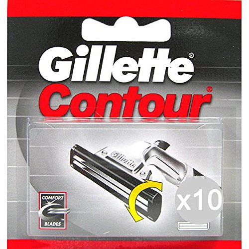 Set 10 GILLETTE Ricambi Contour X 5 Rasoio