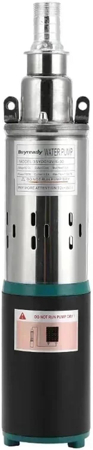 1Pcs Lift=30m-45m 20L/min 9m Wire 12V 24V 48V Solar Pump Deep Well Submersible Water Pump Screw Irrigation Garden Home Agricultural(36V 40m 300W,Green)