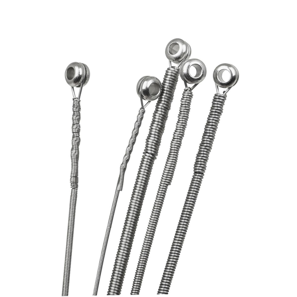 Toddmomy 5pcs String High Carbon Alloy Electric Bass Strings Durable Replacement Accessories for Musicians Sound for Beginners and Professionals