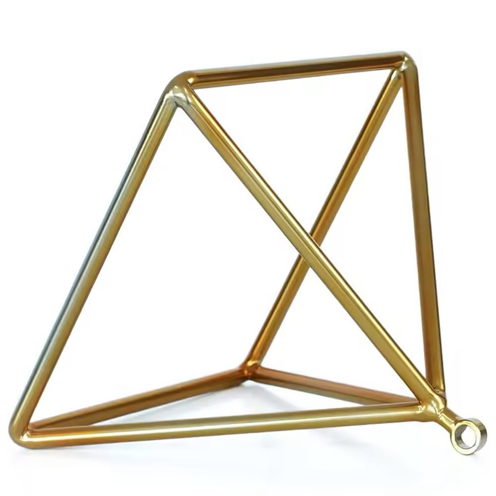 Piramide di Cristallo di Quarzo, Potente Strumento di Terapia del Suono Energetico, for Meditazione di Guarigione Sonora, con Percussore di Cristallo(6 inch)