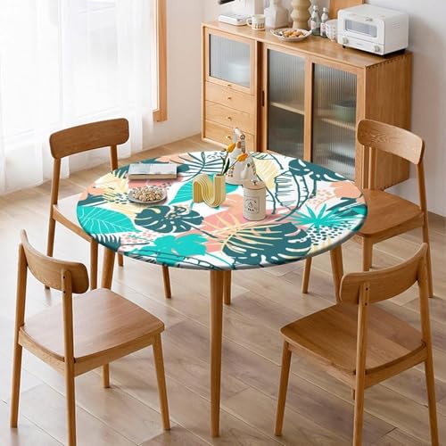 Nappe ronde tournesol élastique pour protéger une table facilement - 8