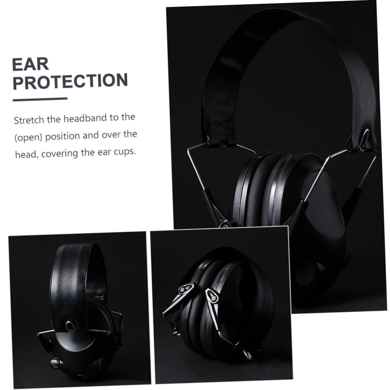 ibasenice Cascos Cancelación Ruido Auriculares Insonorizados Electrónicos Orejeras Protección Auditiva Diadema Aislantes Ruido Almohadillas Espuma