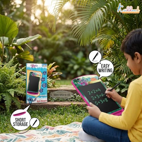 Image of Stitch LCD Writing Tablet 10.5 Inch Electronic Drawing Pad & Rewritable Doodle Board for Kids, Portable Toddler Travel Slate, Birthday Gift for Boys & Girls 3-9 Years (Stitch Blue Theme)
