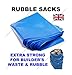 Produktbild Bauschuttsäcke, robust, 50 x 75 cm, Blau, 100 Stück Maximale Tragkraft: 50 kg.