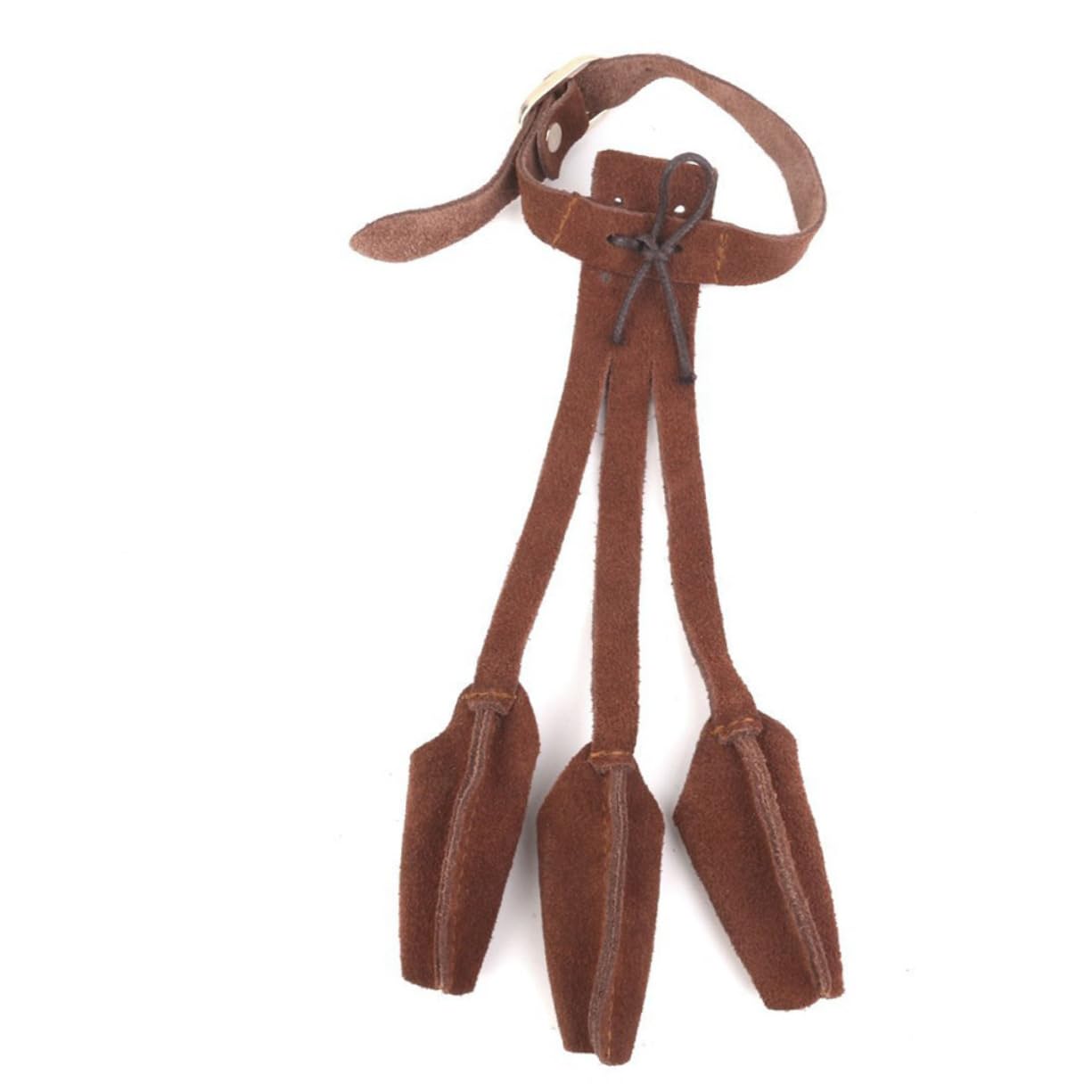 Yardwe Finger Guard 3-Finger Glove for Longbow Hunting Reinforced Tips Snap Buckle Size 220 * 290mm