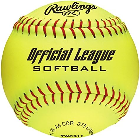 Rawlings Dura-Hyde Worth Cork Softballs, 6 Count