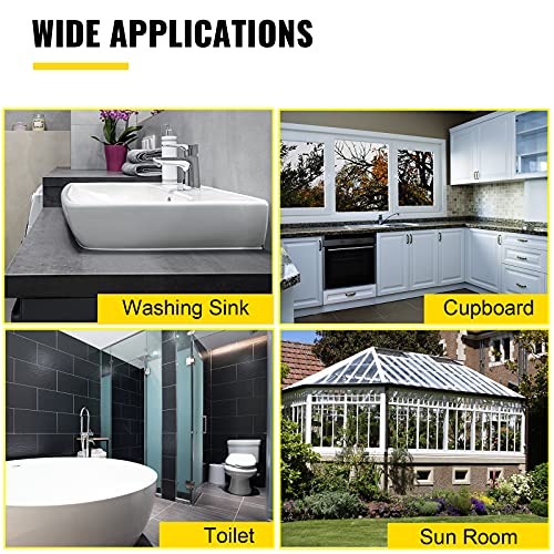 VEVOR Caulking Gun 57x24x7,5 cm Kitpistool 0-6500 N Stuwkracht Patroonpistool Perfect voor het Opvullen van Scheuren en Gaten in Verschillende Soorten Glas, Keukenapparatuur en Andere Bouwfaciliteiten - Afbeelding 8