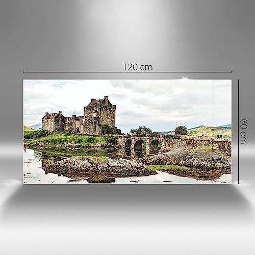 Image verre coloré moderne château Eilean Donan 120x60cm - 4