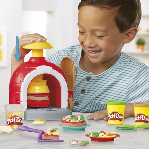 Play-Doh Kitchen Creations Pizzabäckerei, 4 x 57g Dosen und 2 x 28g Dosen Knetmasse… – Ansicht 3