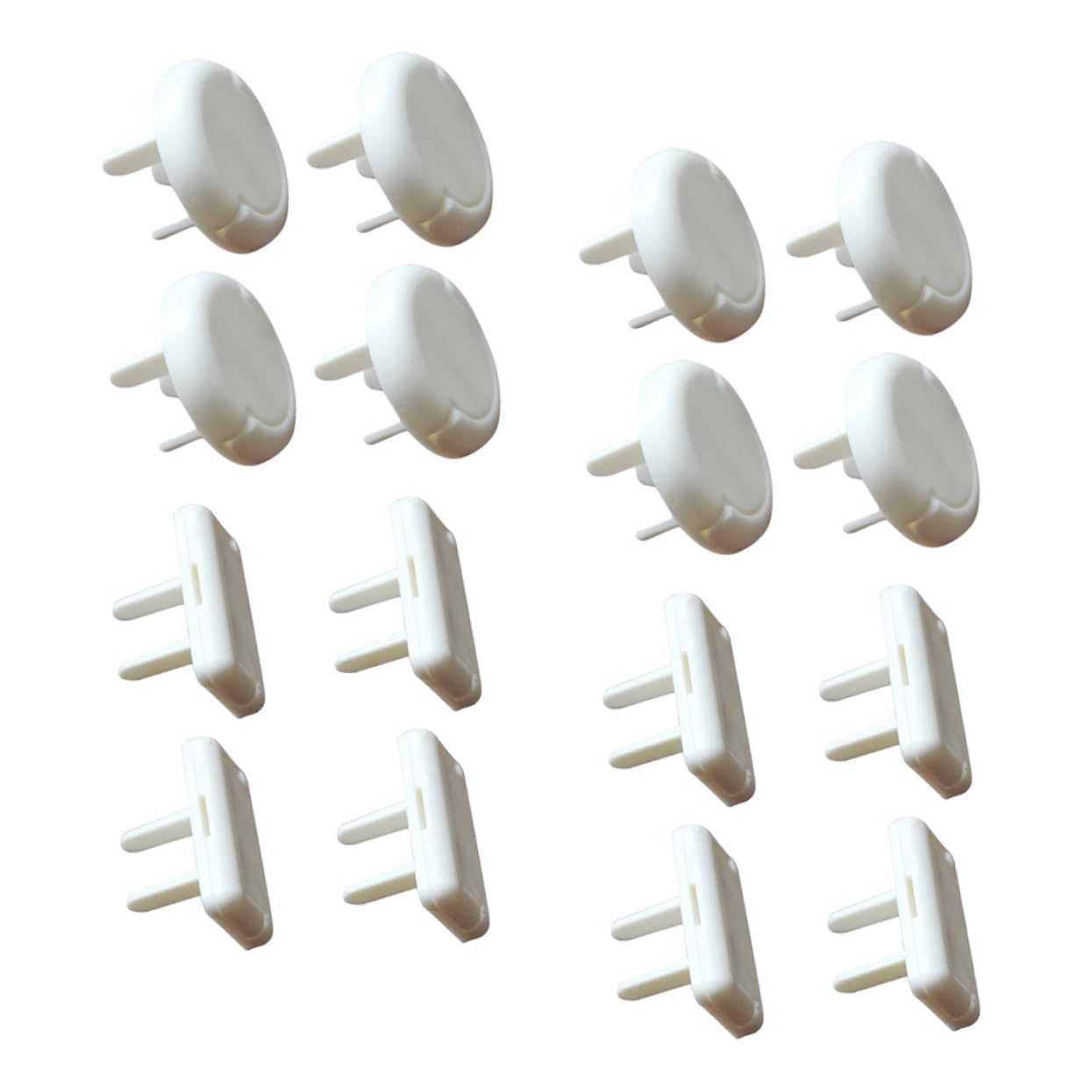 Tapas para Enchufes Eléctricos de Abs Color Claro 60 Piezas Seguridad