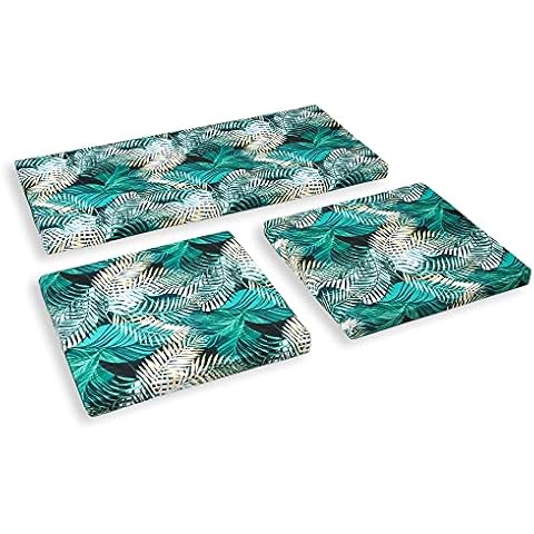 SOFTILLO Waterproof Outdoor Cushions Set Cover