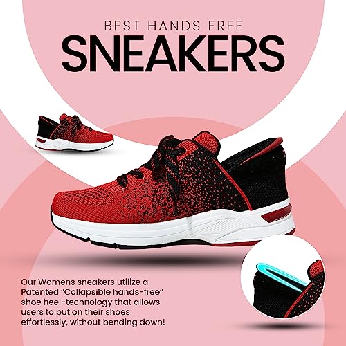 Image of ZEBA Hands Free Slip on Sneakers for Women - Step Up Your Comfort and Style with Perfect Walking Shoes and Fashion Sneakers