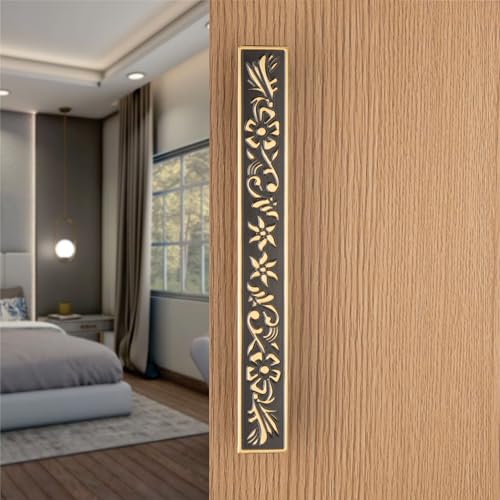 Image of COMPASS 12 inch Brass Main Door Handle | Door Handles for Main Door | Pull Handles for All The Doors of House | Office | Hotels | PH-214 (Pack of 1, Antique Finish)