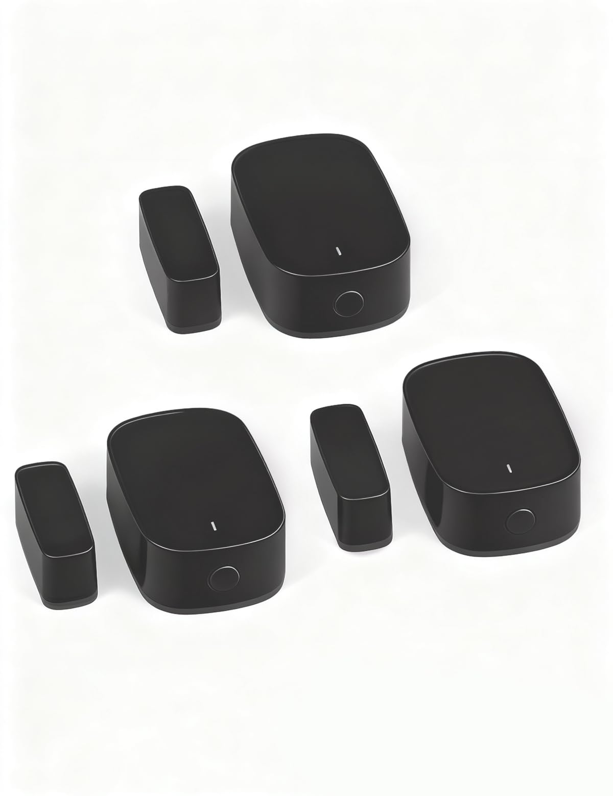 MOES Capteur de Porte et Fenêtre Intelligent ZigBee, 3PCS | Détecteur sans fil pour alarme et maison, nécessite ZigBee Tuya Gateway, compatible Smart Life