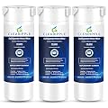 Clearipple 3 Pack XWF Compatible with GE XWF (Not XWFE, NO Chips), GBE21, GDE21, GDE25, GFE24, NSF Certified Refrigerator Water Filter, 6 Month / 300 Gallon