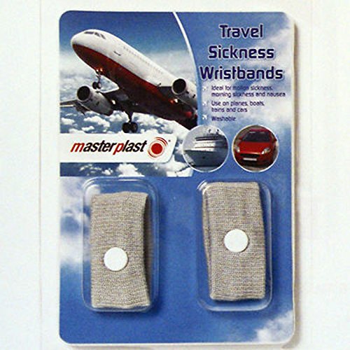 2 enfermedad viaje/anti-náusea muñequeras
