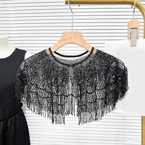 Écharpe brodée à paillettes pour sublimer une robe simple - 7
