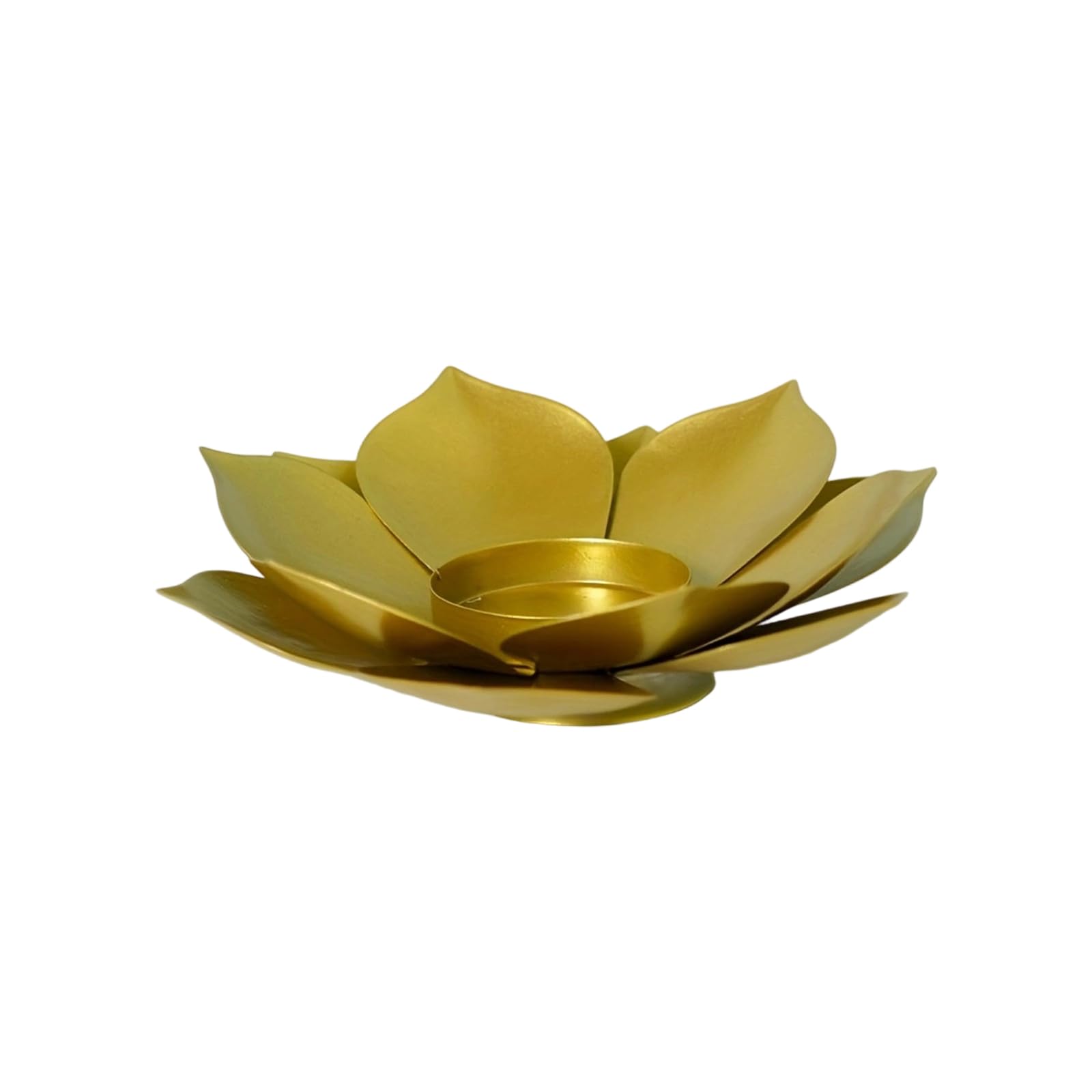Jazuaiao Decorative Iron Candlestick Stand with Lotuses Flower Holder for Dining Tables and Event Lotuses Flower Tealight Holder