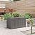 Suncast 50 Gallon Plastic Deck Box with Molded Lockable Feature and Weathertight Construction for Home, Patio, Lawn, and Garden Storage, Gray