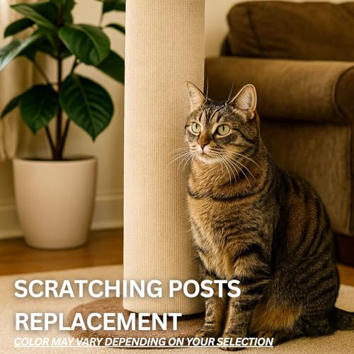 Cat Scratch Mat (Beige,10 Pack), 23.6’’ x 11.8’’ Wall Corner Scratcher, Versatile Self-Adhesive Replacement Easy Use for Cat Trees, Wall Furniture, Scratching Posts, and Couch Protection by 2ME - Used condition - Image 7