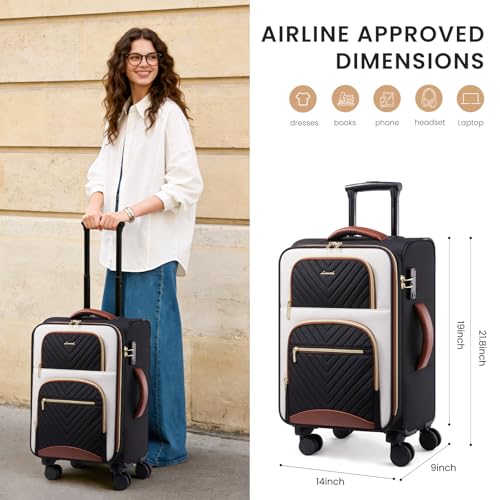LOVEVOOK 3-Pouch Carry On