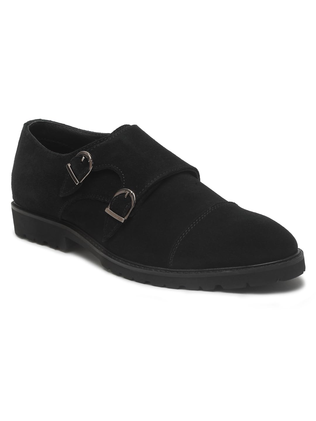 Men's Solid Suede Leather Moccasin Shoes, Slip-On Loafers for Men | Round Toe | Flat Heel-image-27