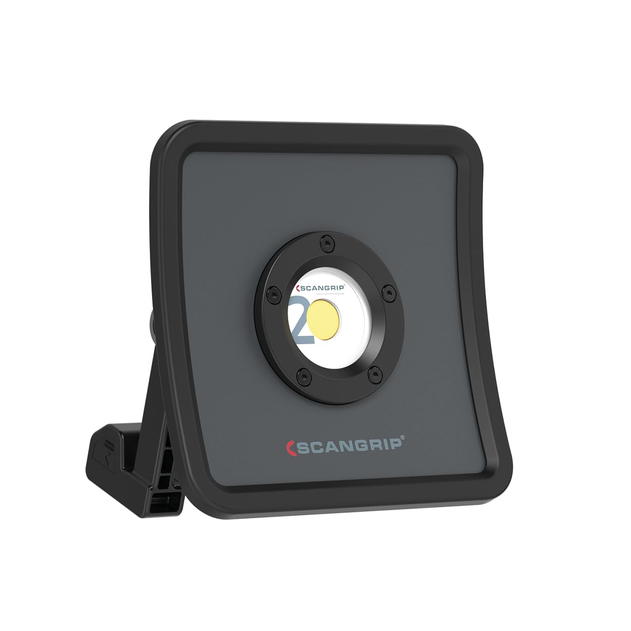 ScangripNOVA R, Rechargeable COB LED Floodlight, 2000 Lumen, Handheld, 5 Step Dimming, Powerful Built-in Magnet, Waterproof (IP67), Long Operating Time, Slim and Compact, Built-in Power Bank with USB