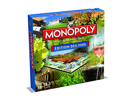 Winning Moves Monopoly des vins en français Jeu De Plateau 18+ Jeu de Société pour 2 à 6 Joueurs Jeux de Société Famille en français - vue 5