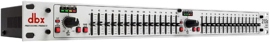 dbx 215s Dual Channel 15-Band Equalizer includes Free Wireless Earbuds - Stereo Bluetooth In-ear and 1 Year Everything Music Extended Warranty